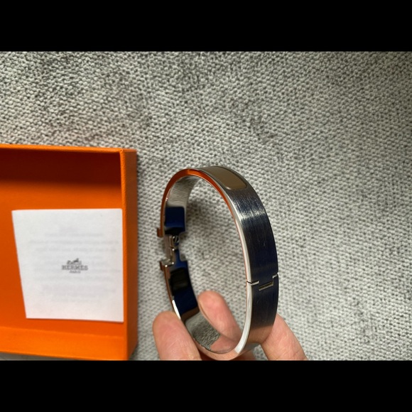 Hermes clic clac HH bracelet etain matte - Picture 6 of 9